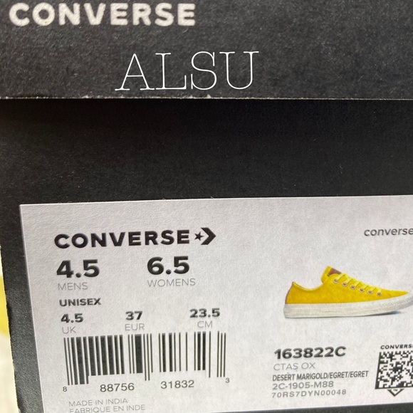 Converse Ctas Suede MariGold Low Top W AUTHENTIC - Picture 8 of 9